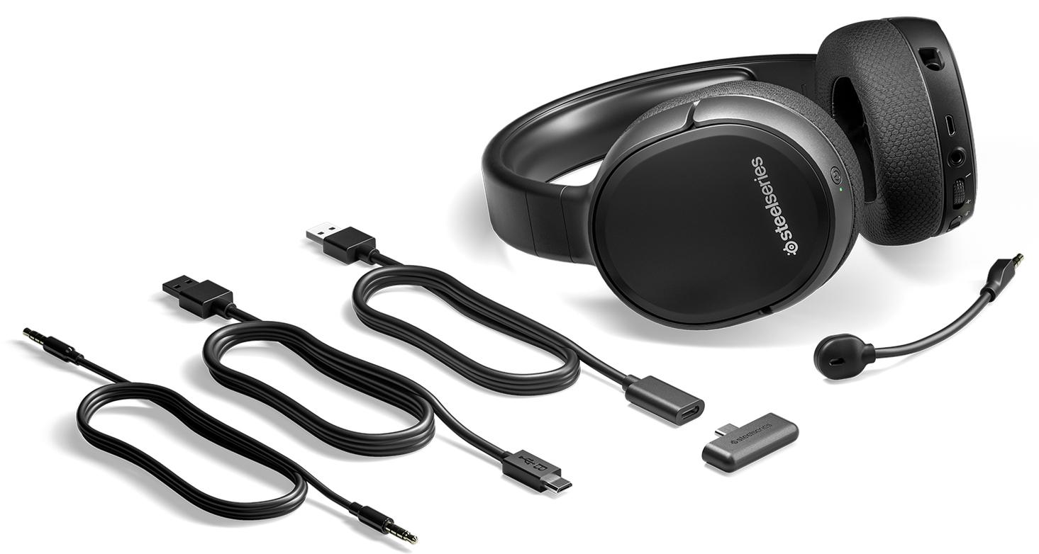 Гарнитура SteelSeries Arctis 1 Wireless Черный (61512) - фото 4