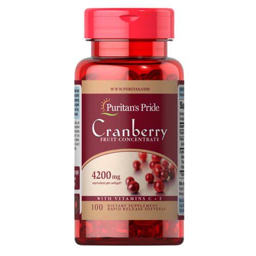 Клюква PP Cranberry Fruit Concentrate with C&E 4200 мг 100 caps (04360)
