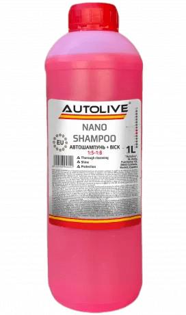 Автошампунь с воском Autolive Concentrate Nano 1 л - фото 1