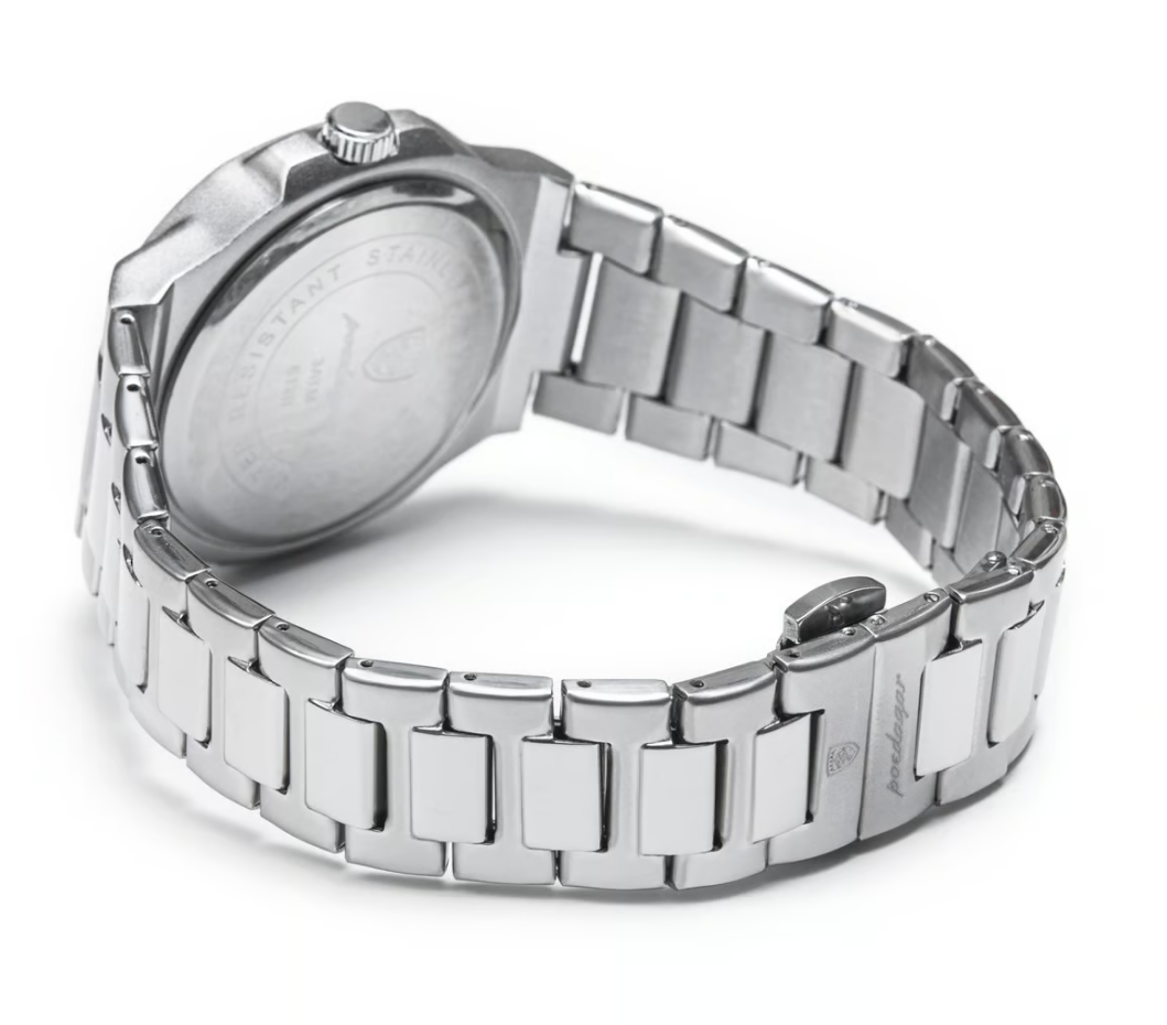 Наручний годинник чоловічий Poedagar Nautilus зелений циферблат Сріблястий (wt0548) - фото 2