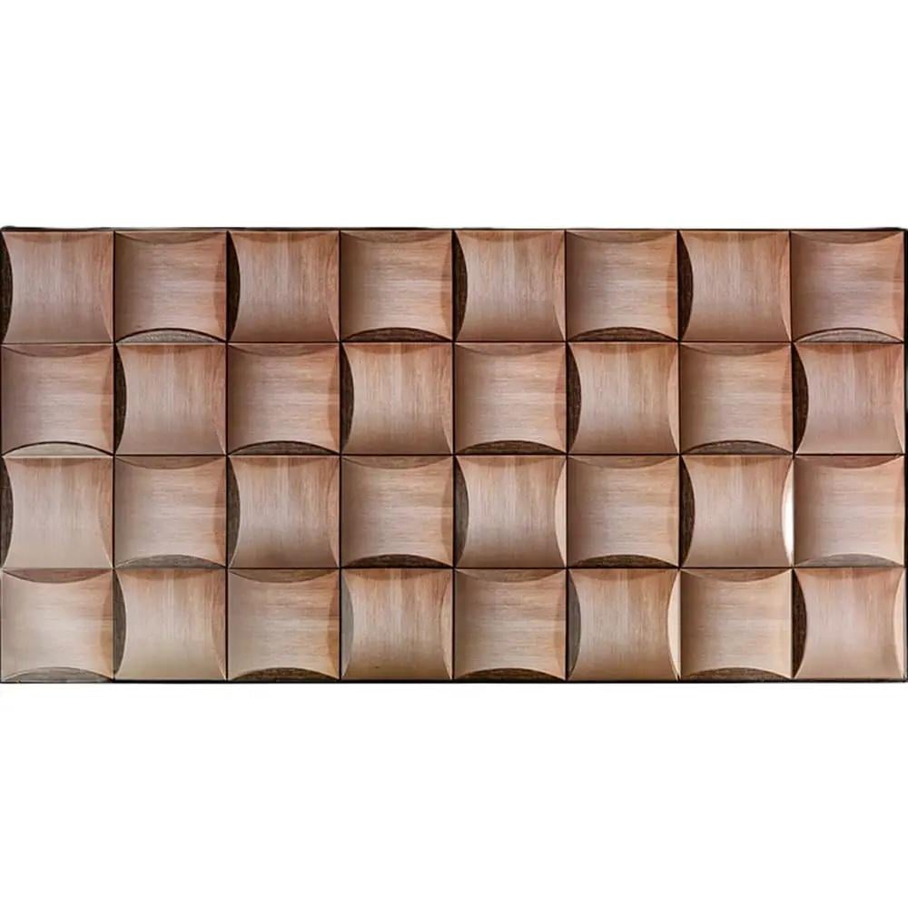 Панель ПВХ вологостійка декоративна для стін 3D куб 960х480х4 мм Шоколадний (SW-00000580)