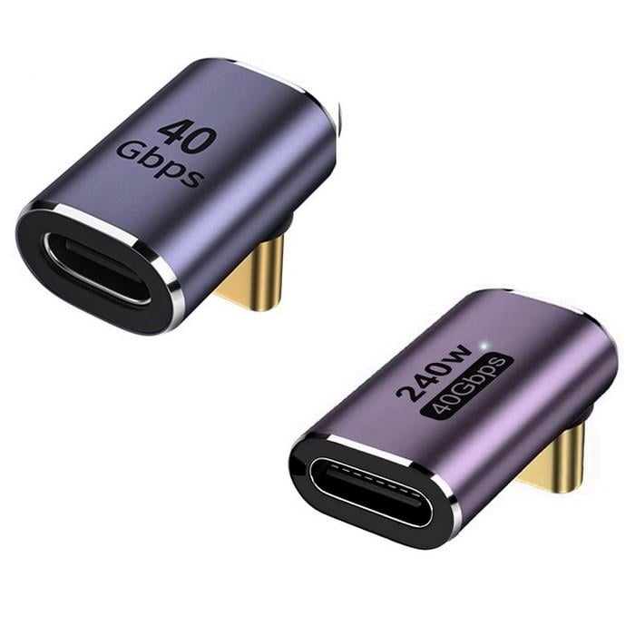 Переходник-адаптер 8K USB Type-C M/F USB 4.0 40Gbps Des5 комплект 2 вида (A-48778-2v)