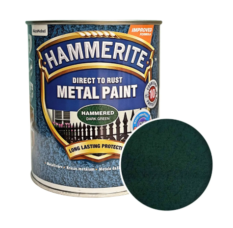 Краска молотковая Hammerite Metal Paint для металла 0,75 л Темно-зеленый (5093426) Краска молотковая Hammerite Metal Paint для металла 0,75 л Темно-зеленый (5093426)