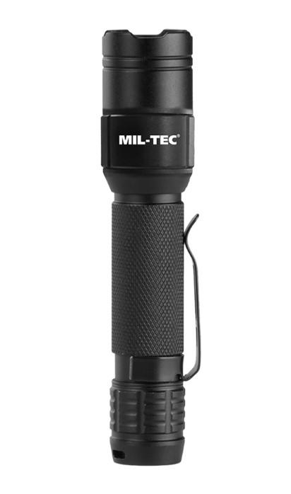 Фонарь военный Mil-Tec мини с зарядкой Черный (15154100)