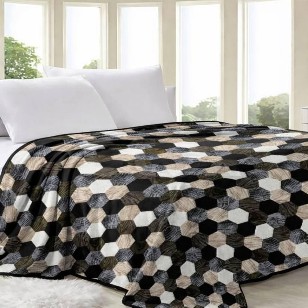 Покрывало велюр микрофибра 200х230 см Разноцветный (2934603845)