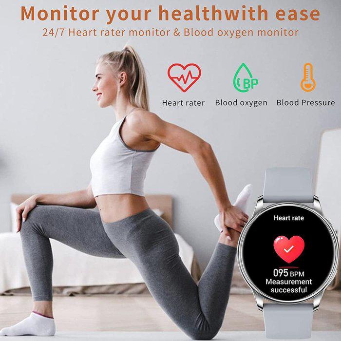 Смарт-годинник UWatch Smart Melisia Silver Rubber з ремінцями 2 шт. (2025) - фото 6 Смарт-годинник UWatch Smart Melisia Silver Rubber з ремінцями 2 шт. (2025) - фото 6