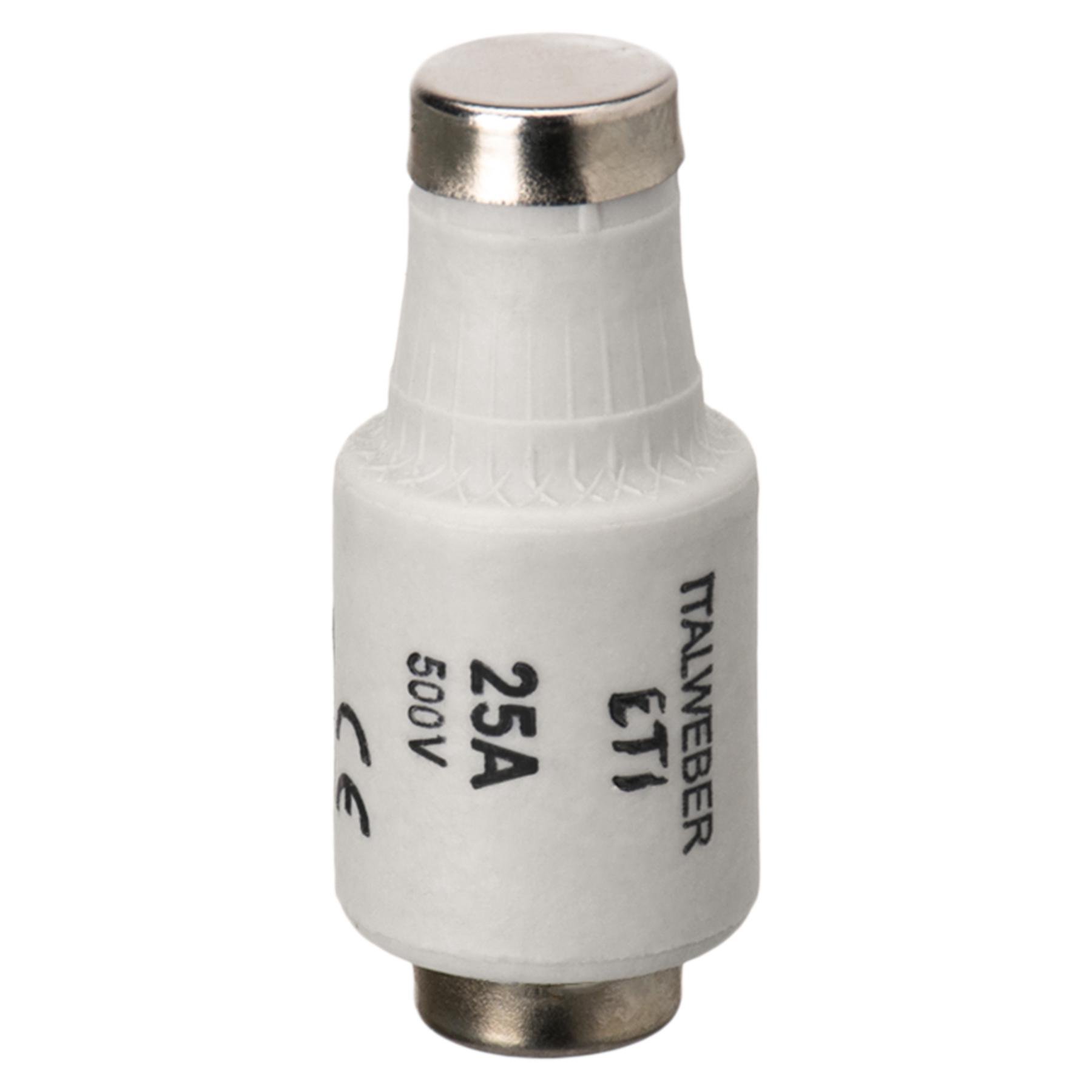 Запобіжник пробковий Italweber 25А gG E27 DII 500 В (1221025)