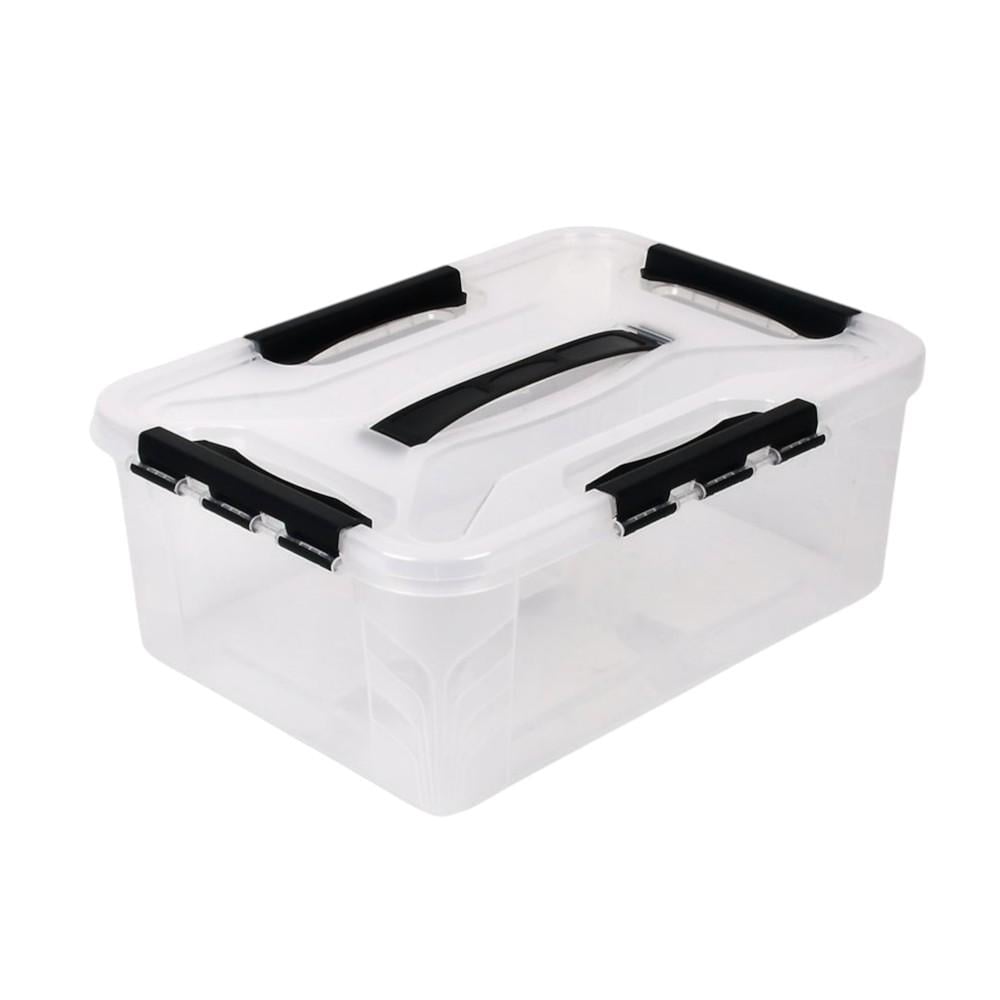 Контейнер для папок и бумаги PB-621 10 л 27,3х37,2х13,8 см Прозрачно-черный (32534295)