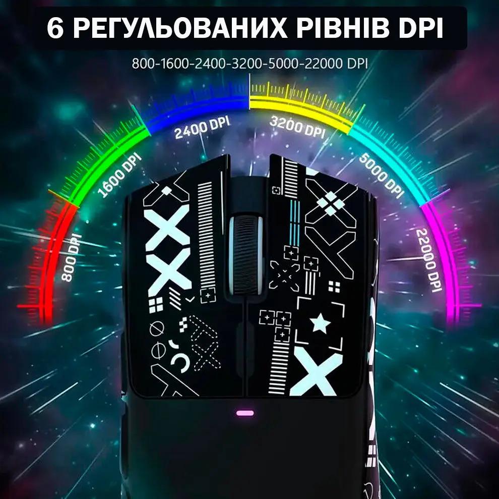 Мышь игровая беспроводная Attack Shark X11 Black - фото 4 Мышь игровая беспроводная Attack Shark X11 Black - фото 4