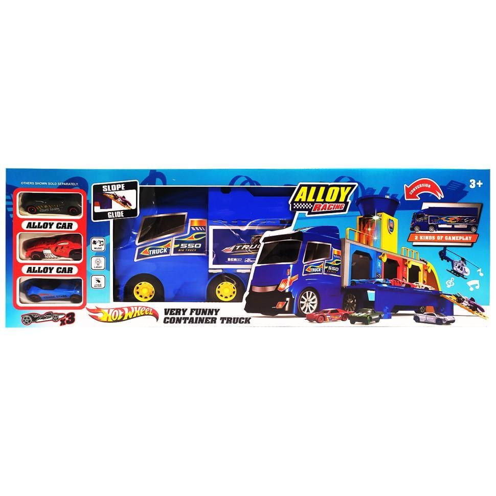 Іграшкова Вантажівка-паркінг Гонка HW-118 3 машинки (26120274)