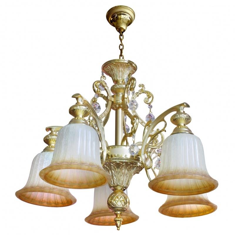 ᐉ Люстра подвесная прованс большая Brille BKL-179S/5 для холла • Купить ...