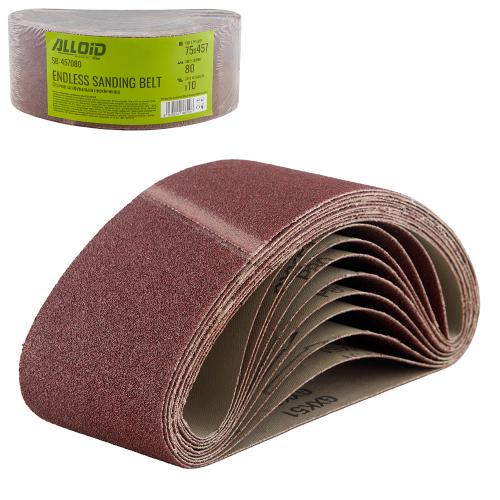 Стрічка шліфувальна нескінченна Alloid 75х457 мм P80 10 шт. (00000061456) - фото 6 Стрічка шліфувальна нескінченна Alloid 75х457 мм P80 10 шт. (00000061456) - фото 6