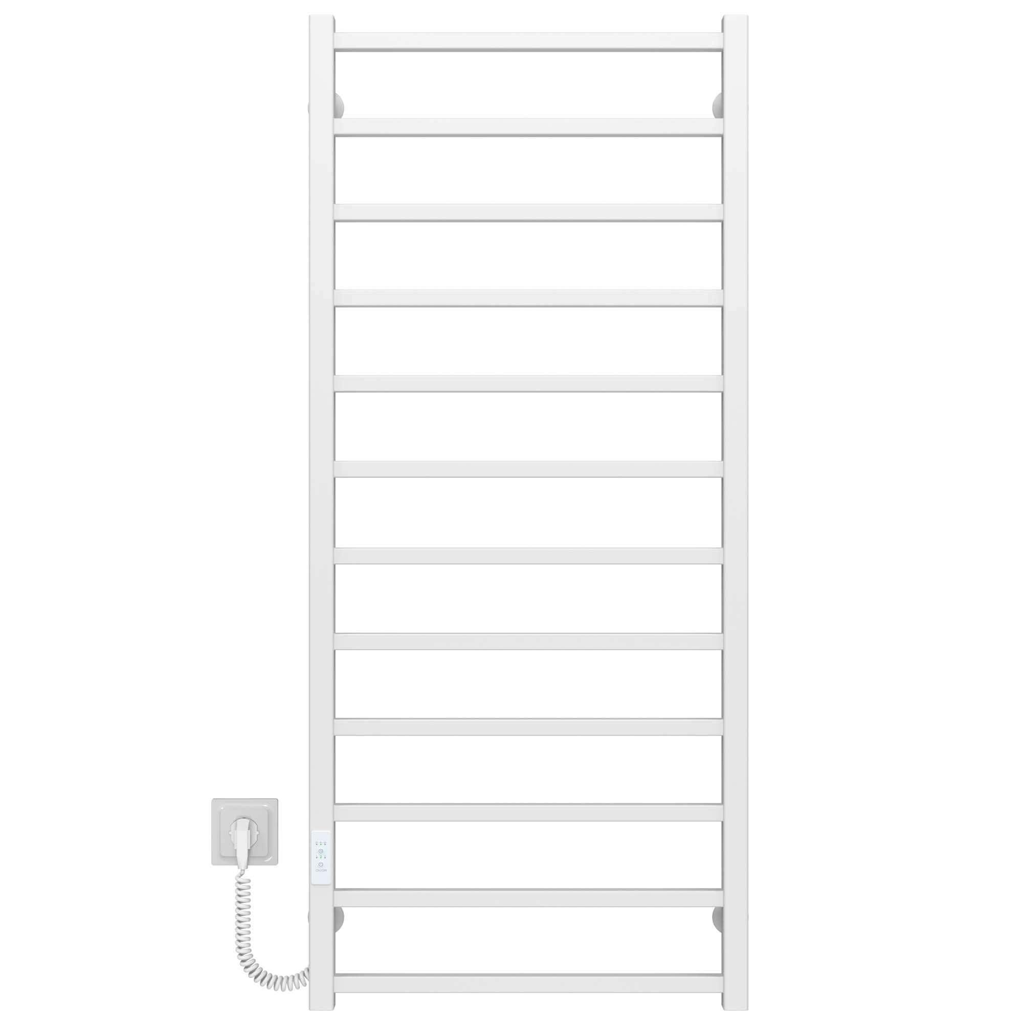 Полотенцесушитель электрический Deffi Forest П12 WD04 нержавеющая сталь 600х1200 мм Белый (A.FR.120.60.12.EWL4)