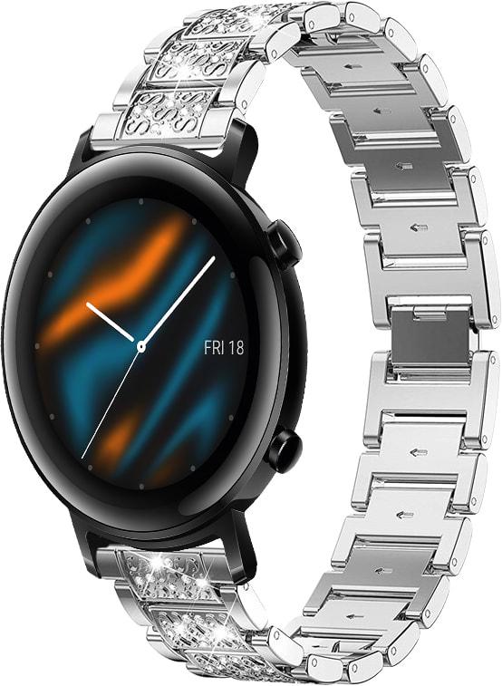 Браслет металлический Glam для Huawei Watch GT 2 42 мм Silver (32787-59)