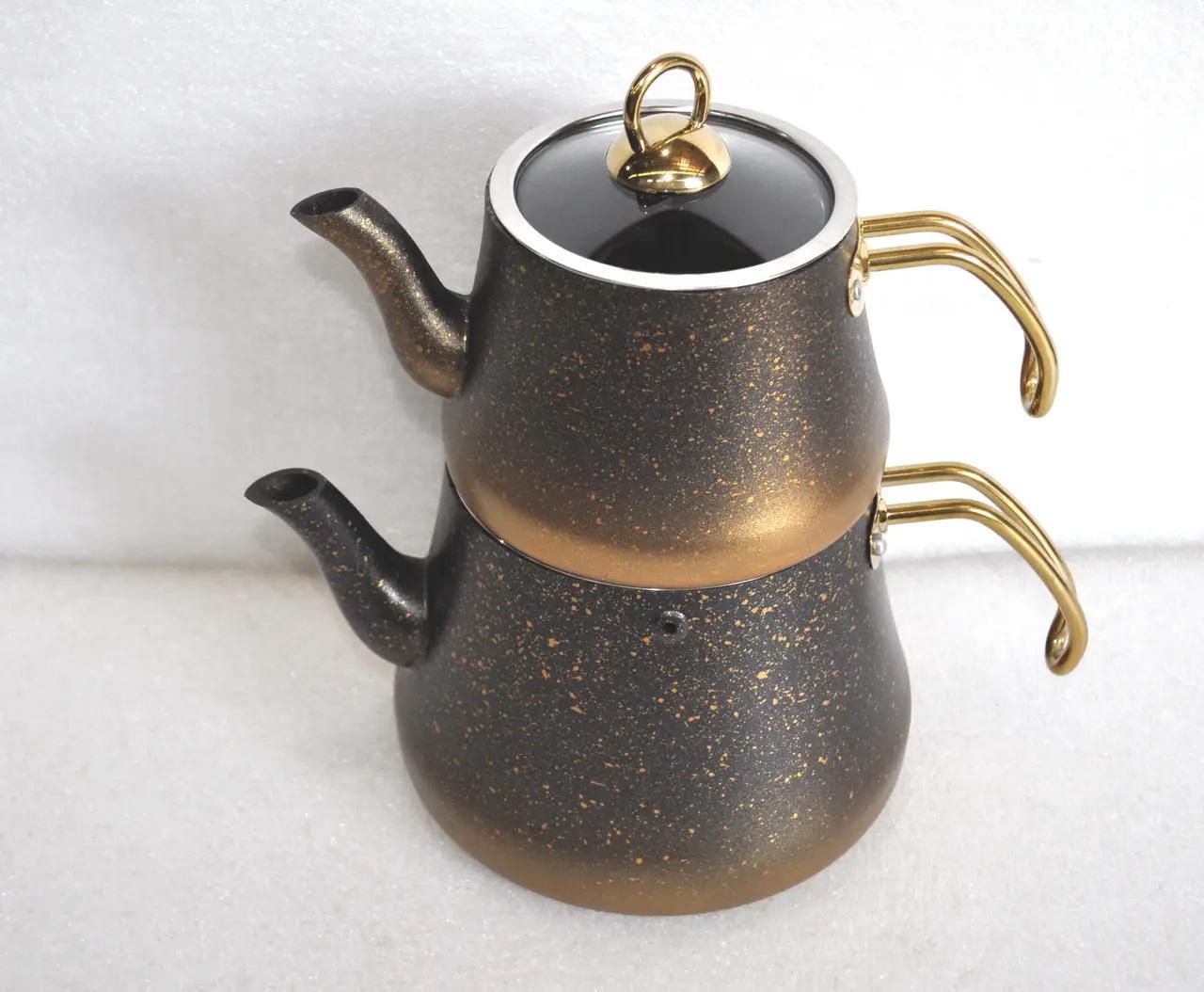 Чайник двухярусный O.M.S. Collection 8200 M 0,8/1,8 л Gold (88102) - фото 7 Чайник двухярусный O.M.S. Collection 8200 M 0,8/1,8 л Gold (88102) - фото 7