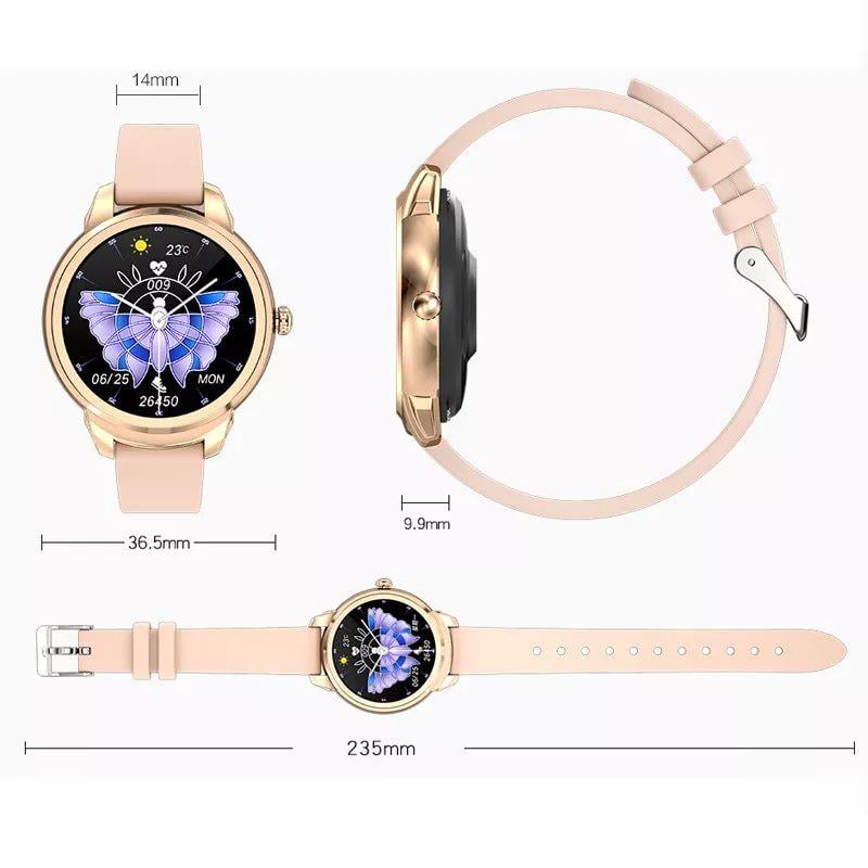 Смарт-годинник LEMFO MK6 тонометр/пульсометр Gold (220a420c) - фото 2