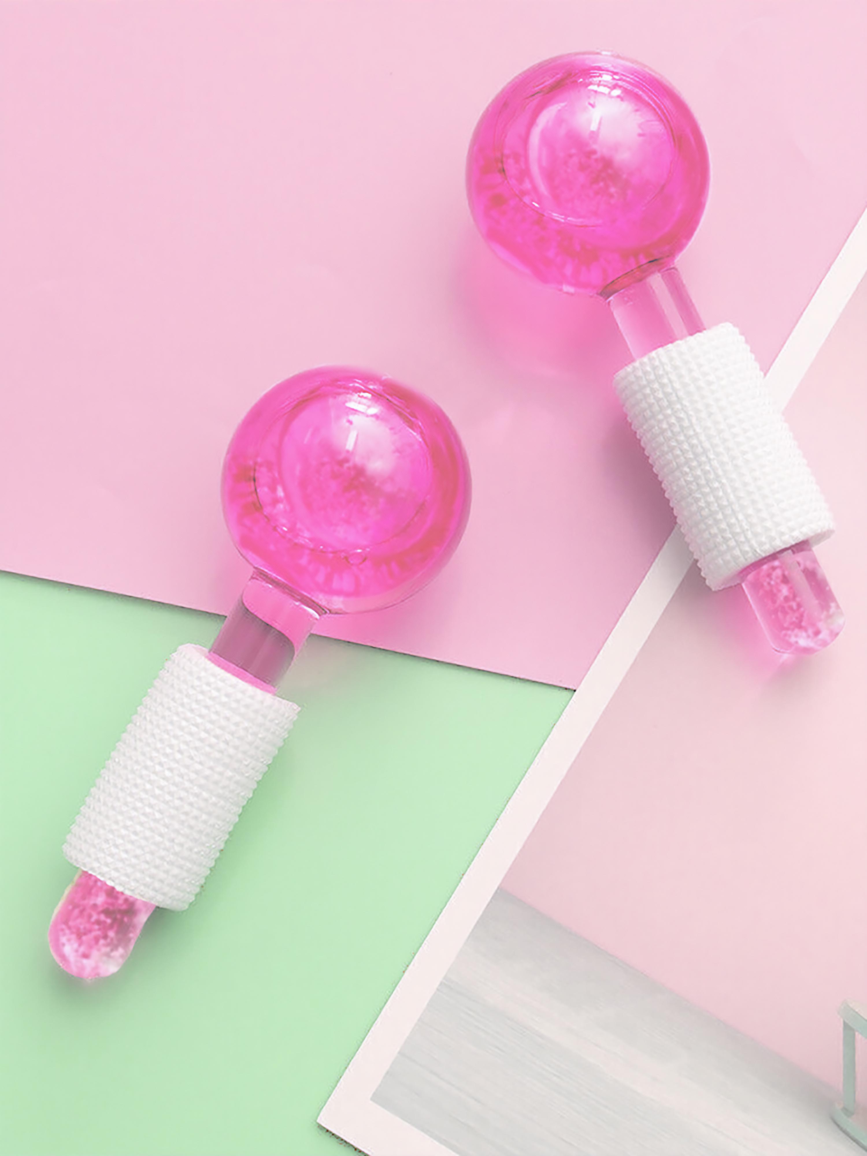 Криосферы Pure Ice Globes для массажа лица и снятия отечности Розовый (4127452) - фото 6