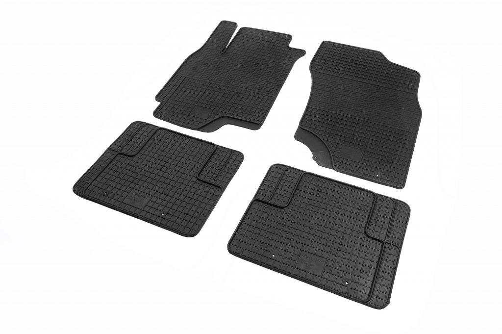 Резиновые коврики Polytep для Mitsubishi Lancer 9 2004-2008 гг. резина Черный