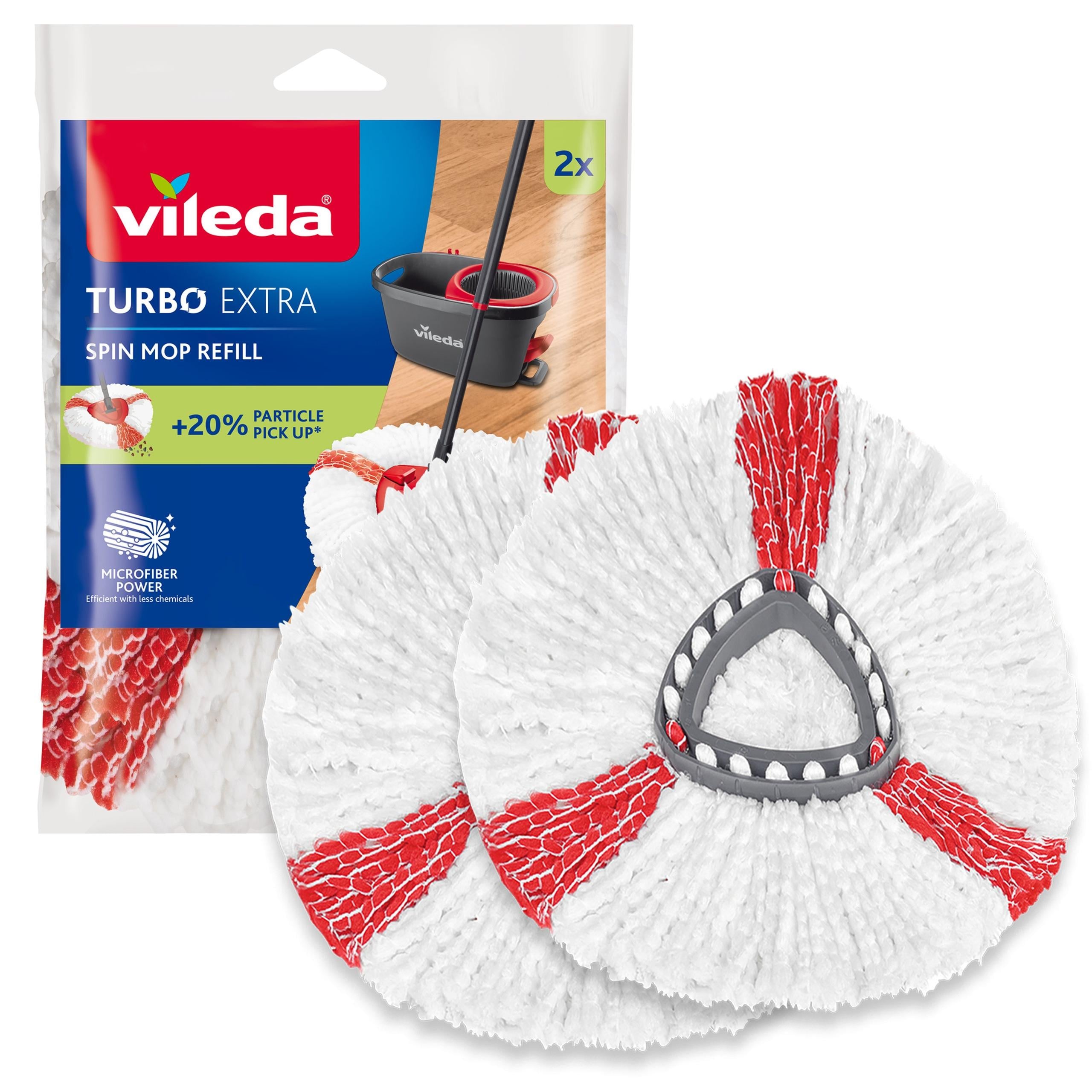 Змінні насадки Vileda TURBO Microfibre 2в1 2 шт. (163422)