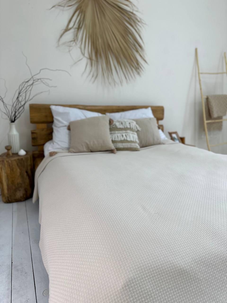 Покривало SOFT бавовна 220x230 см Бежевий (18289105) - фото 7 Покривало SOFT бавовна 220x230 см Бежевий (18289105) - фото 7