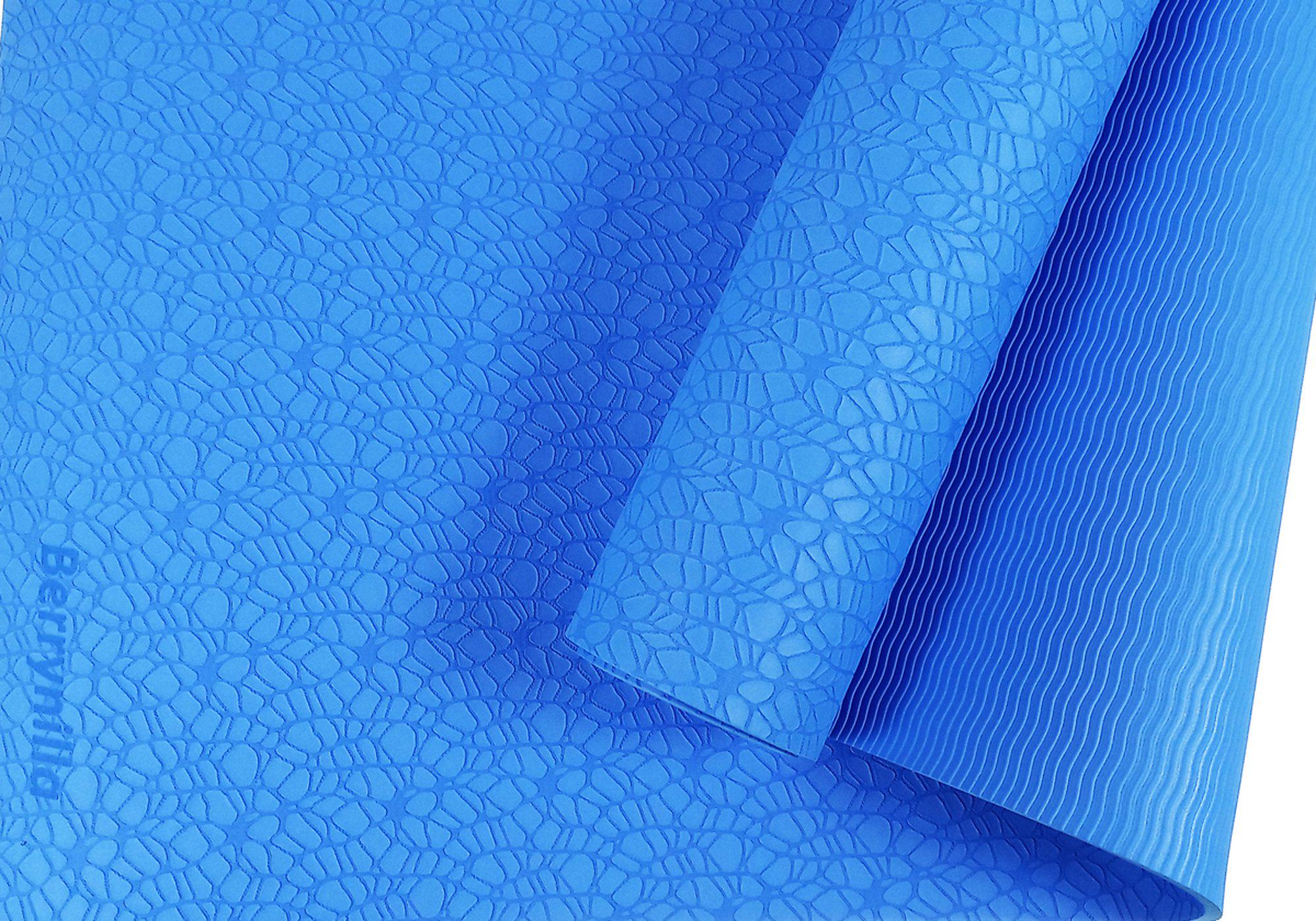 Килимок для йоги TPE Berynilla ECO-Friendly 6 мм одношаровий Синій - фото 2 Килимок для йоги TPE Berynilla ECO-Friendly 6 мм одношаровий Синій - фото 2