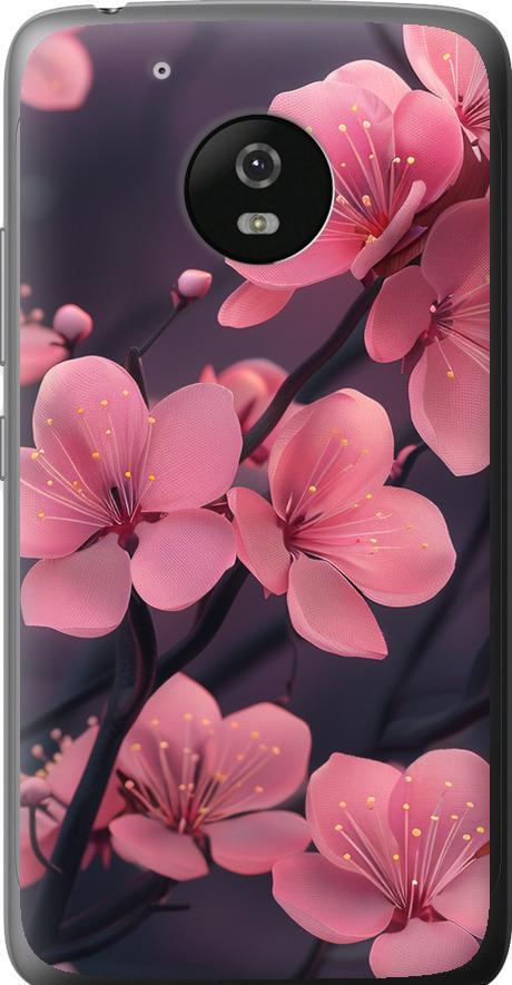 Чехол на Motorola Moto G5 Пурпурная сакура (6075u-832-42517) Чехол на Motorola Moto G5 Пурпурная сакура (6075u-832-42517)