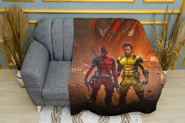 Плед Deadpool and Wolverine Characters Film плюш двошаровий 135х150 см (113422-2)