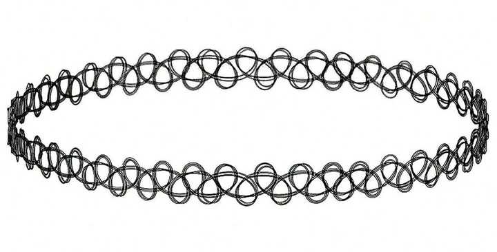 Чокер женский плетеный Lemmi эластичный из сплава 20 см Черный (32373592)