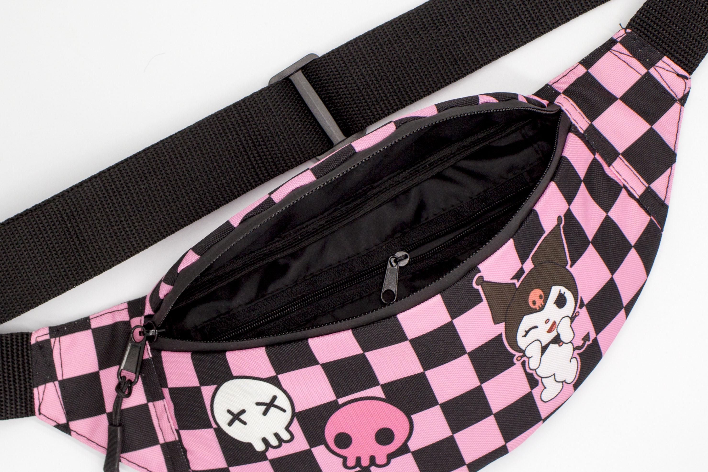 Сумка бананка Курумі Рожевий (BM-007) - фото 2 Сумка бананка Курумі Рожевий (BM-007) - фото 2