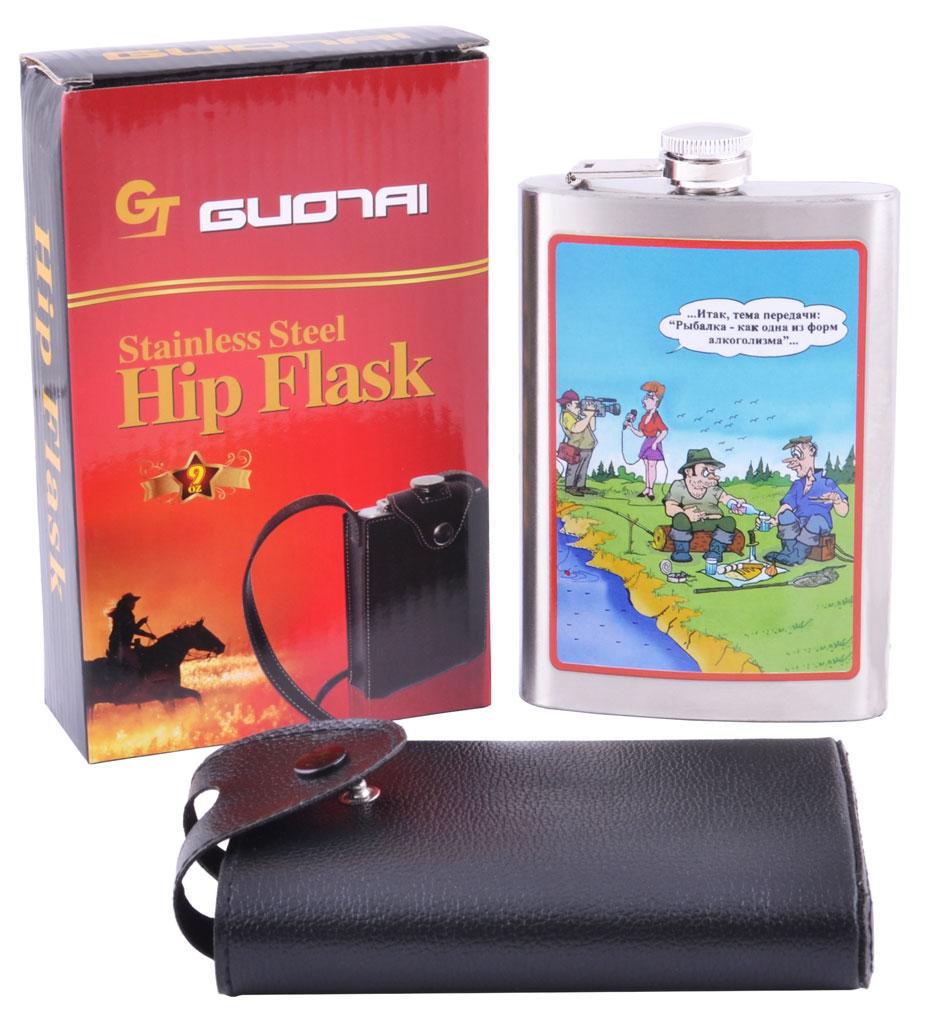 Фляга Комикс Рыбалка 265 мл Нержавеющая сталь