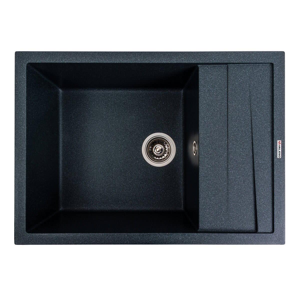 Мойка гранитная Valeso Cascada 700х500 врезная прямоугольная Антрацит матовый (PLTM-SP000047420)