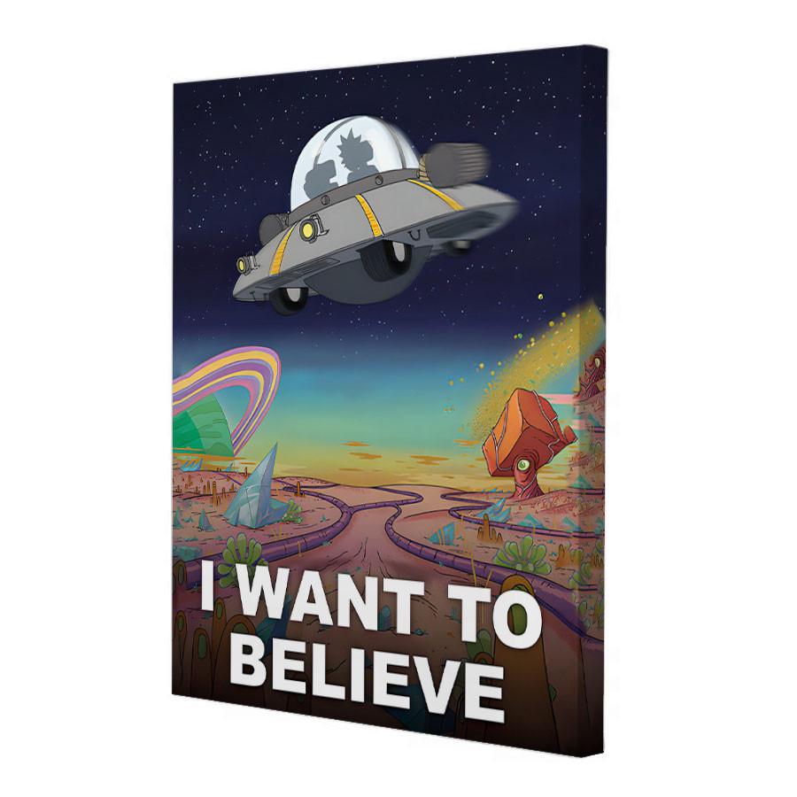 Постер Riviera Blanca I want to believe 40x50 см (ПС50-165)