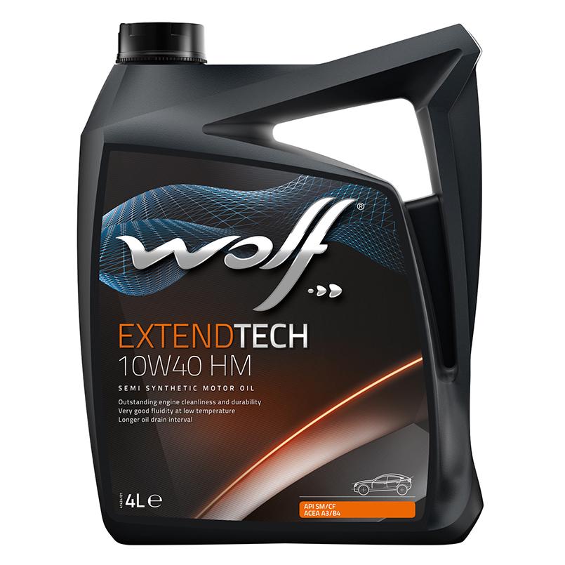 Масло моторное Wolf Extendtech 10W40 HM 4 л