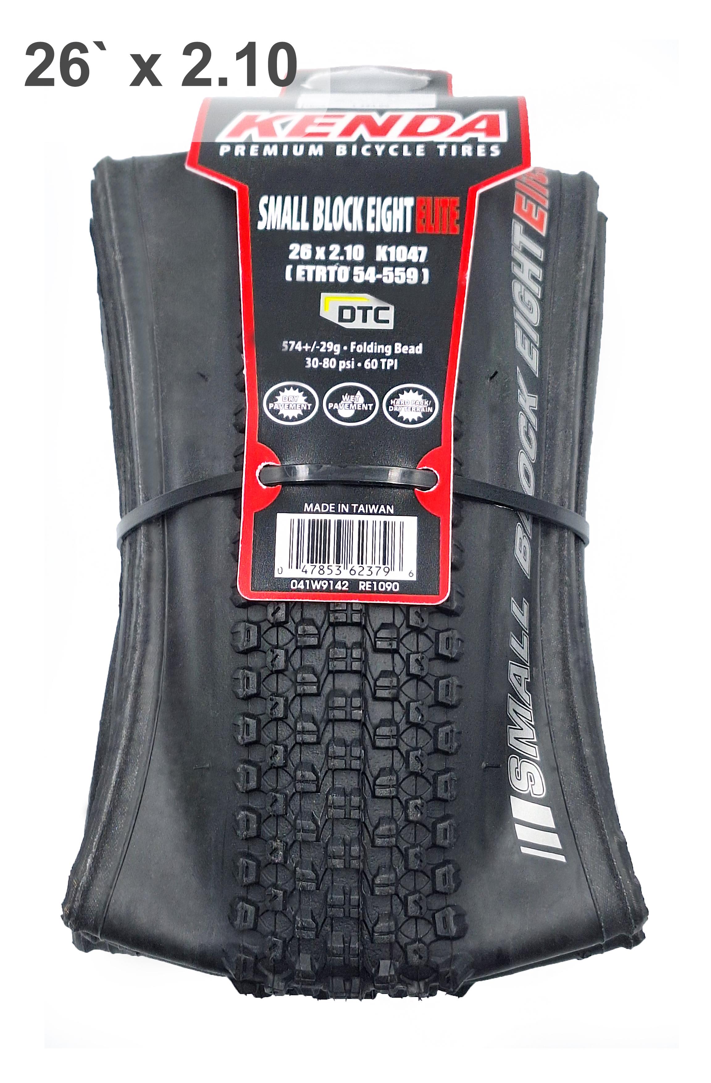 Покрышка велосипедная складная KENDA Small Block Eight Elite K1047 26x2,10" шипованная корд 60 TPI (G0001350) - фото 2 Покрышка велосипедная складная KENDA Small Block Eight Elite K1047 26x2,10" шипованная корд 60 TPI (G0001350) - фото 2