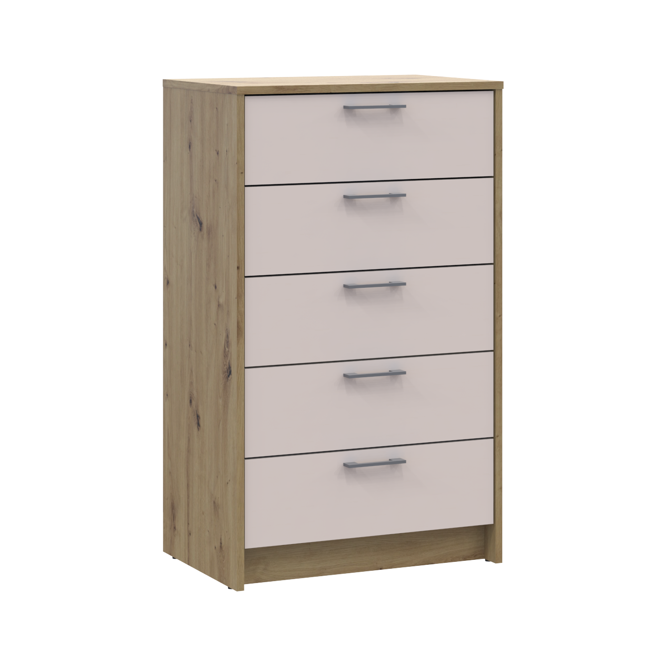 Комод Doros Ронди 5 ящиков 60х40х100 см Дуб Артизан/Кашемир (41516189) - фото 5 Комод Doros Ронди 5 ящиков 60х40х100 см Дуб Артизан/Кашемир (41516189) - фото 5