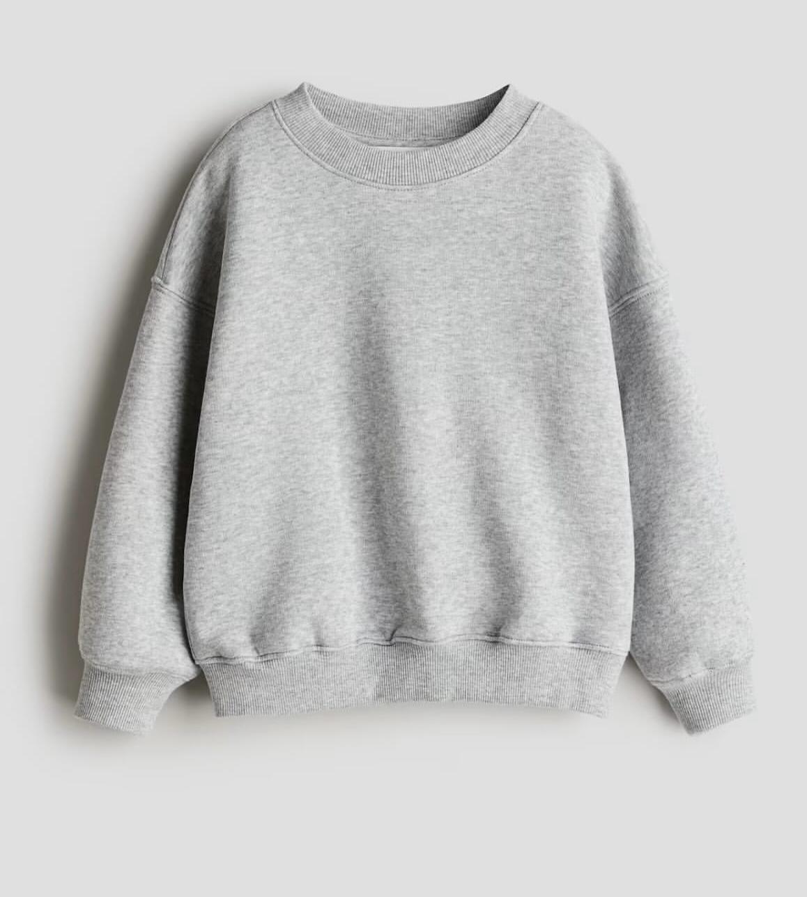 Свитшот детский утепленный H&M 122-128 см Серый (213619)