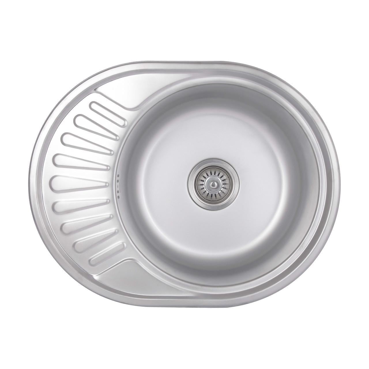 Кухонна мийка Brinex 5745 0,8 мм Satin (BRIN5745SAT08)