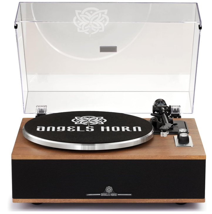 Проигрыватель виниловый ANGELS HORN Hi-Fi Bluetooth 4 динамика AT-3600L (3096569344)