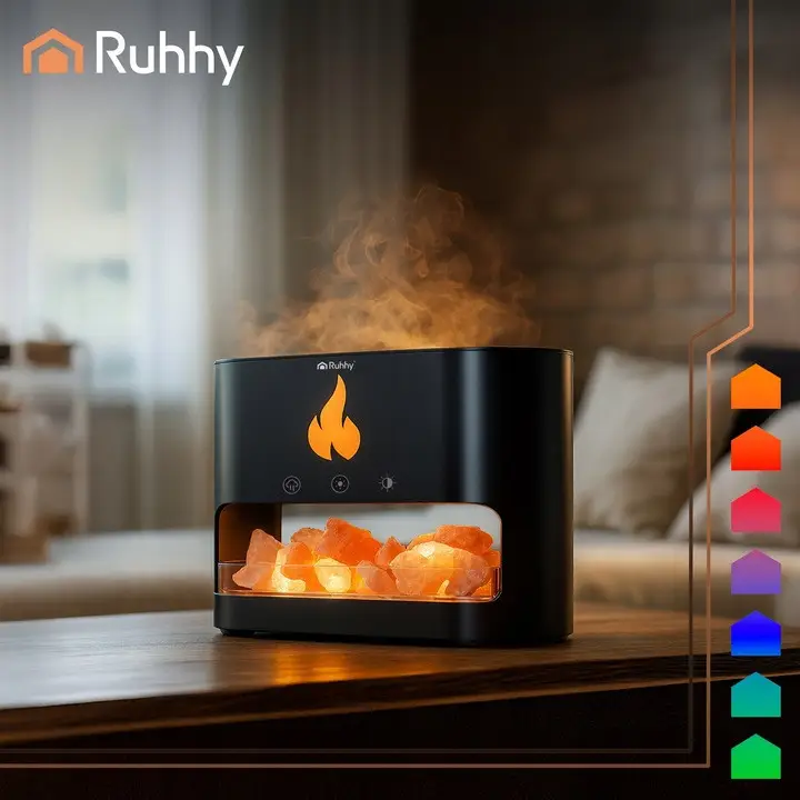 Аромадиффузор с эффектом камина Ruhhy 26417 RGB подсветка 250 мл (26417) - фото 5 Аромадиффузор с эффектом камина Ruhhy 26417 RGB подсветка 250 мл (26417) - фото 5