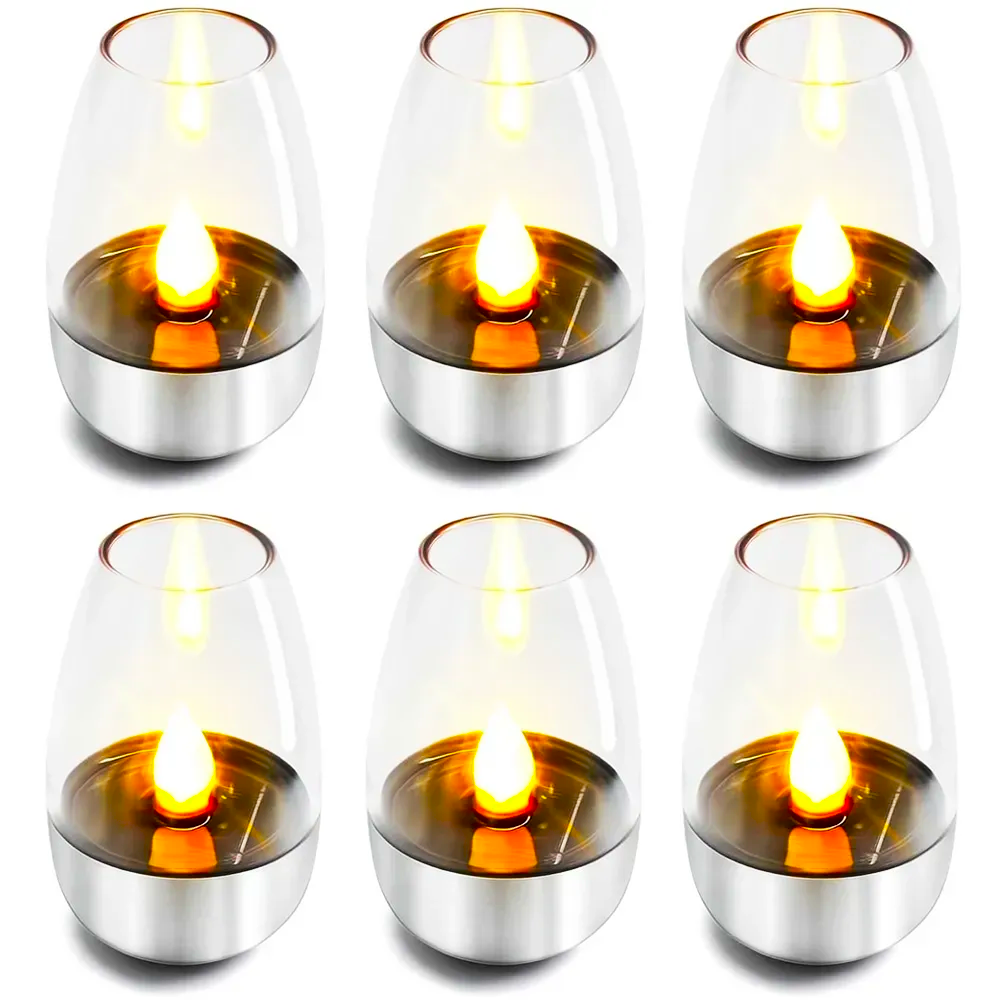 Свеча лед уличная SL-060 с солнечной батареей 6 шт. (234575885)