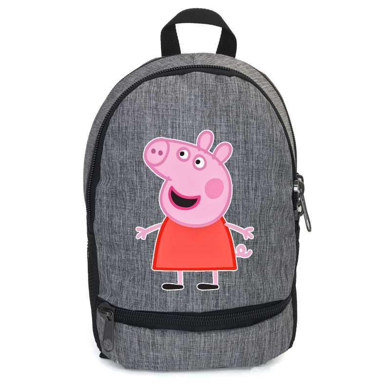 Шкільний рюкзак підлітковий Cappucino Toys Свінка Пеппа PIG 006 12,5 л Сірий (1670545680)