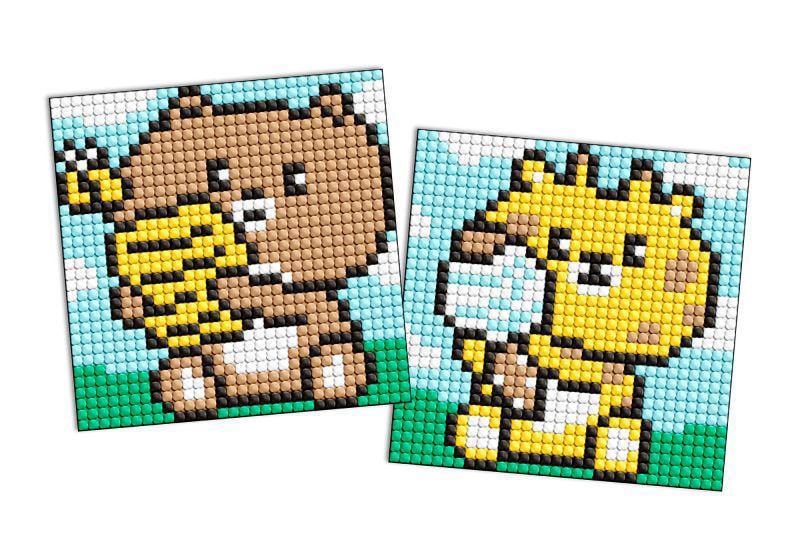 Алмазная мозаика на стикере Ideyka Вкусные из 2 сюжетов 9х9 см (Id-AMS1052)