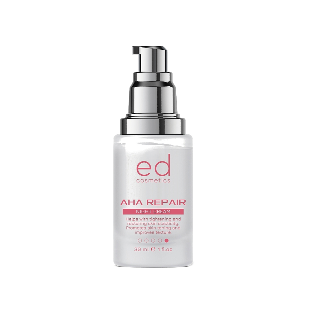 Крем нічний для обличчя з AHA кислотами Ed Cosmetics AHA Repair Night Cream 30 мл (286012) Крем нічний для обличчя з AHA кислотами Ed Cosmetics AHA Repair Night Cream 30 мл (286012)