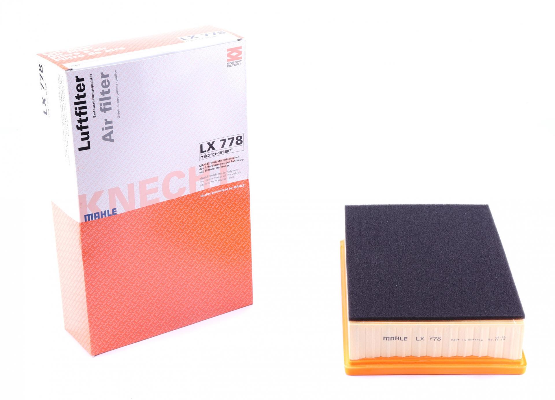 Фильтр воздушный KNECHT для BMW 7 E65/E66/E67 3,5-4,5i/4,0d 01-08 с поролоном (LX 778)