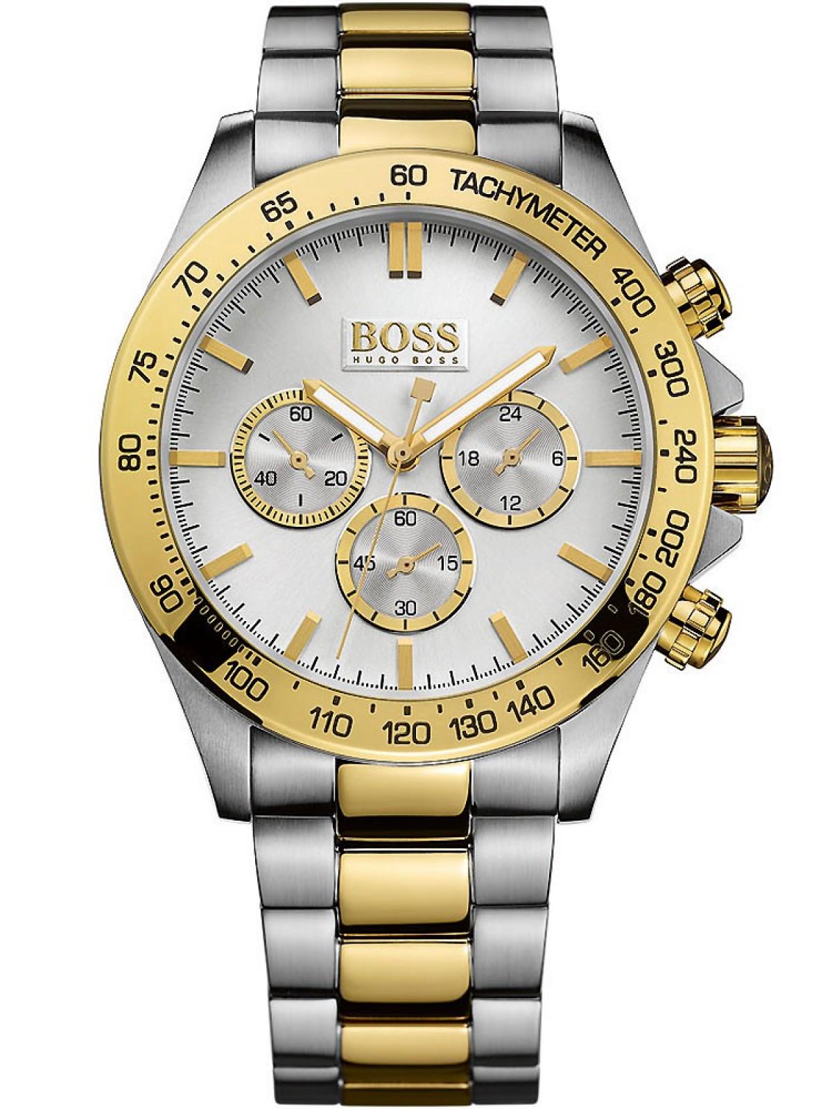 Часы мужские Hugo Boss 1512960 44 мм Silver/Gold (w28071) Часы мужские Hugo Boss 1512960 44 мм Silver/Gold (w28071)