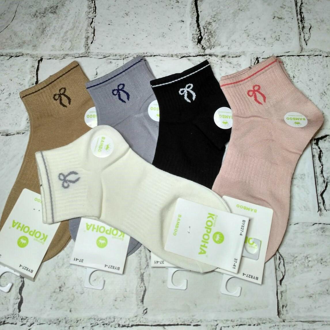 Набор женских носков бамбуковые короткие с широкой резинкой Бантик 5 пар р. 36-41 Разноцветный (BY827-4) Набор женских носков бамбуковые короткие с широкой резинкой Бантик 5 пар р. 36-41 Разноцветный (BY827-4)