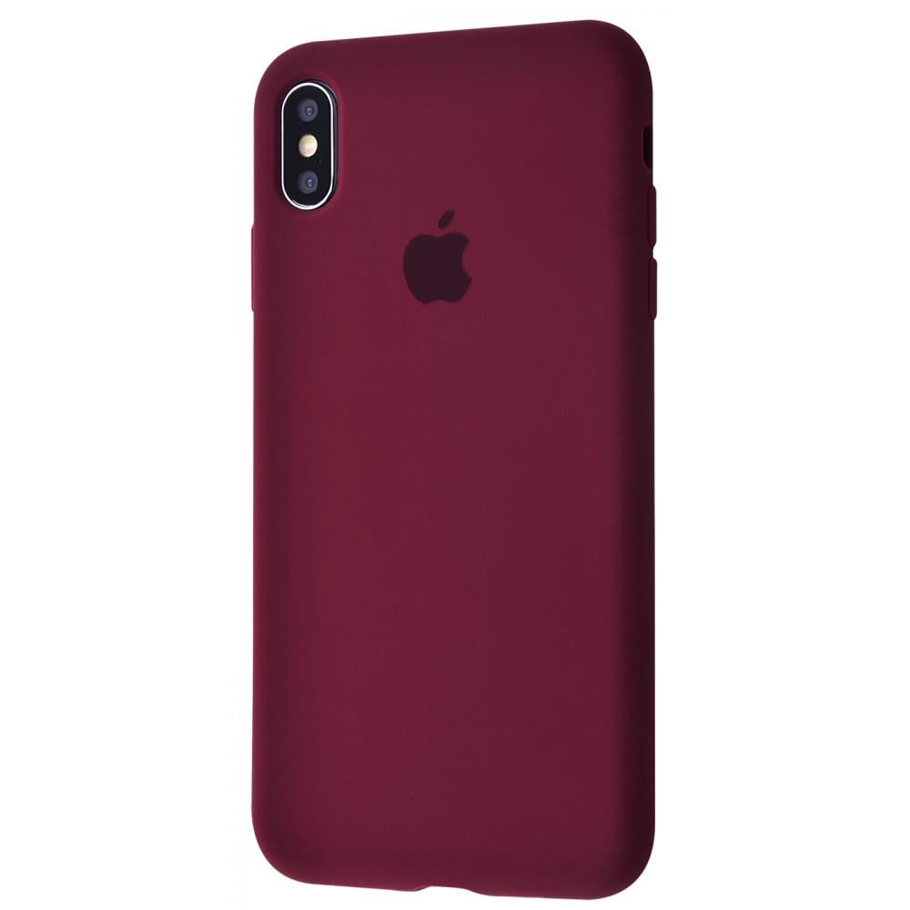Чохол PRC Silicone case Full Cover для iPhone XS Max Plum
