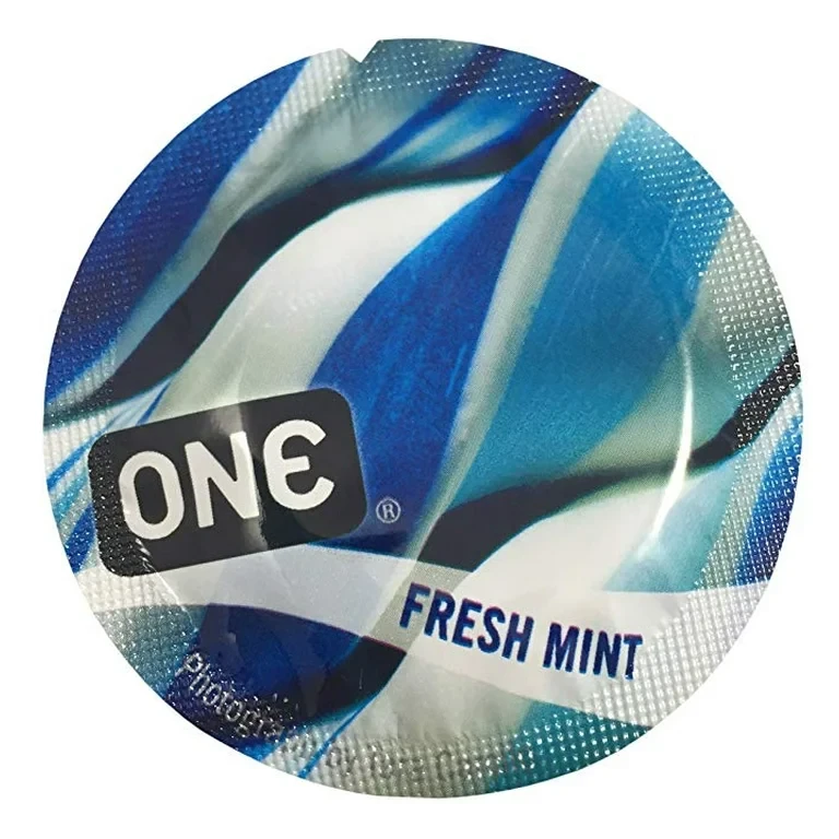 Презервативи ONE Flavor Waves Fresh Mint зі смаком свіжої м'яти 1 шт.