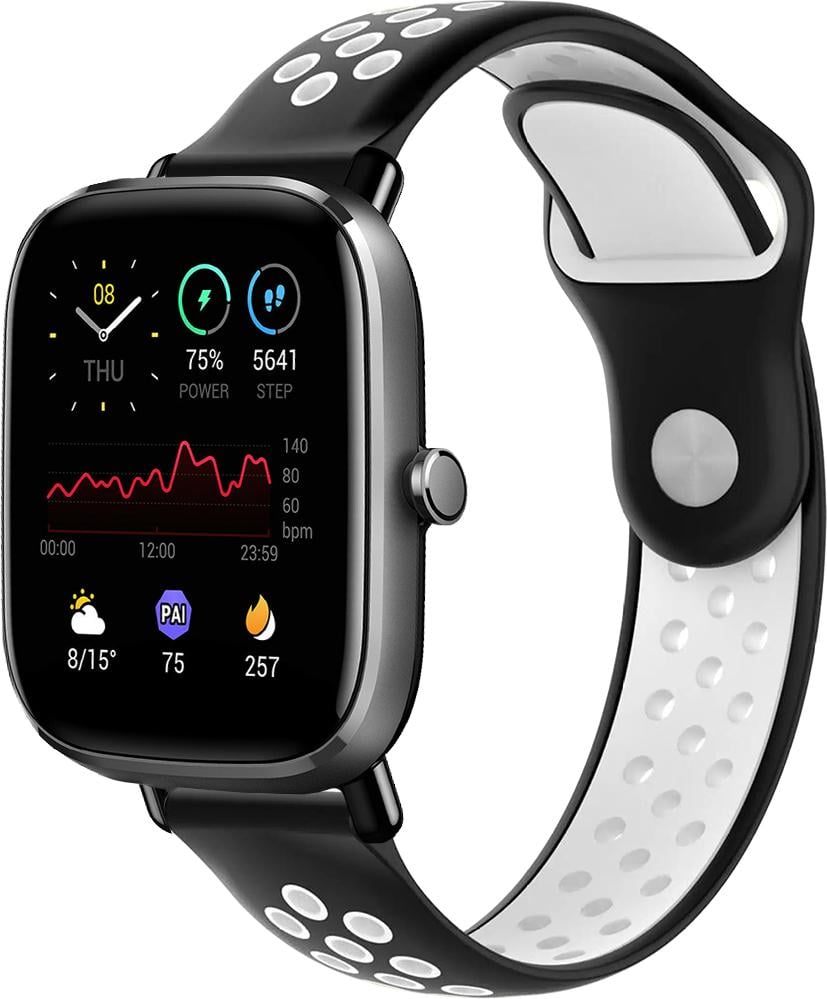 Ремешок Sport для Amazfit GTS 2 mini Black/White (23039-1E) Ремешок Sport для Amazfit GTS 2 mini Black/White (23039-1E)