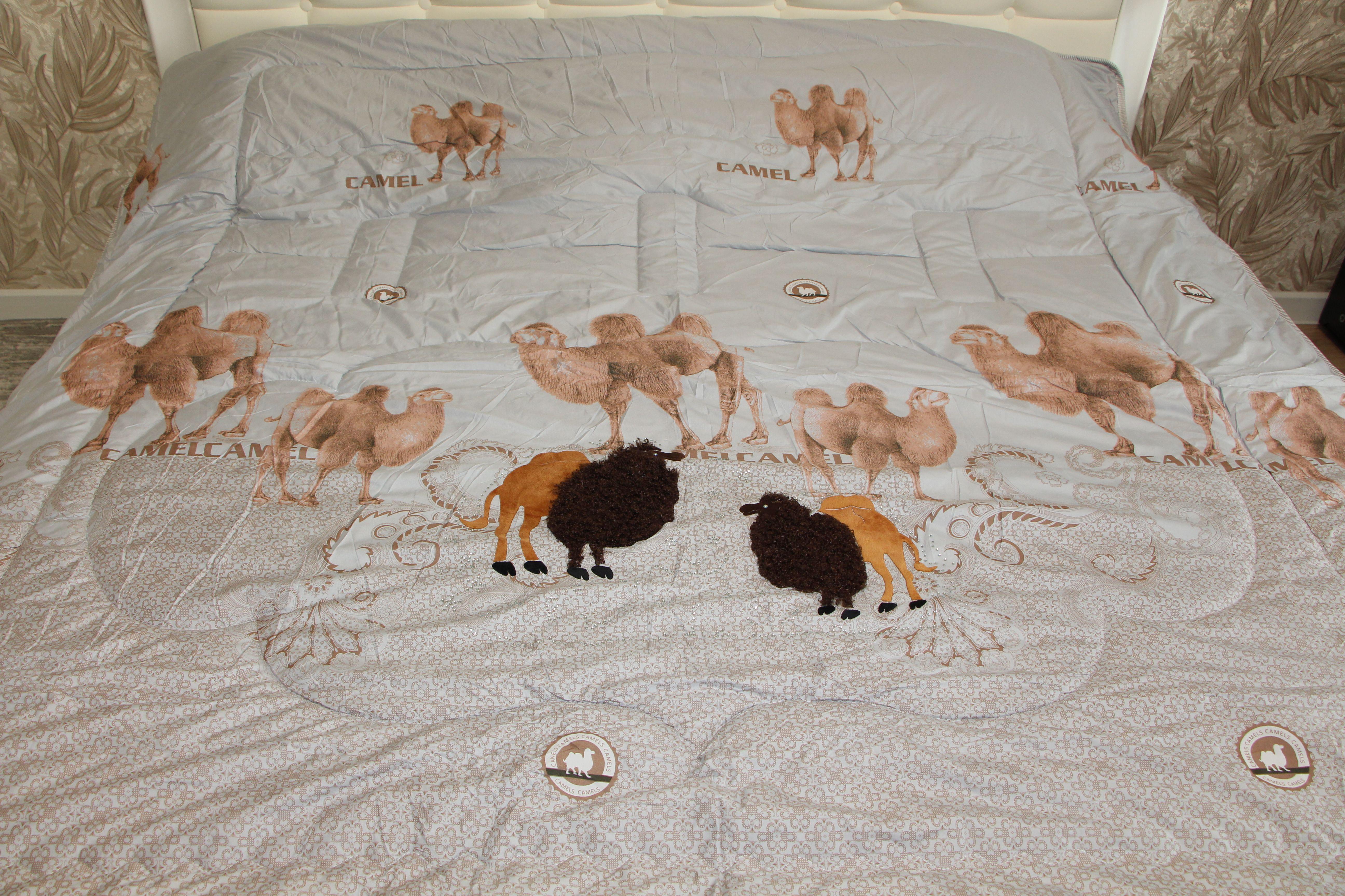 Одеяло зимнее евро из верблюжьей шерсти (122)